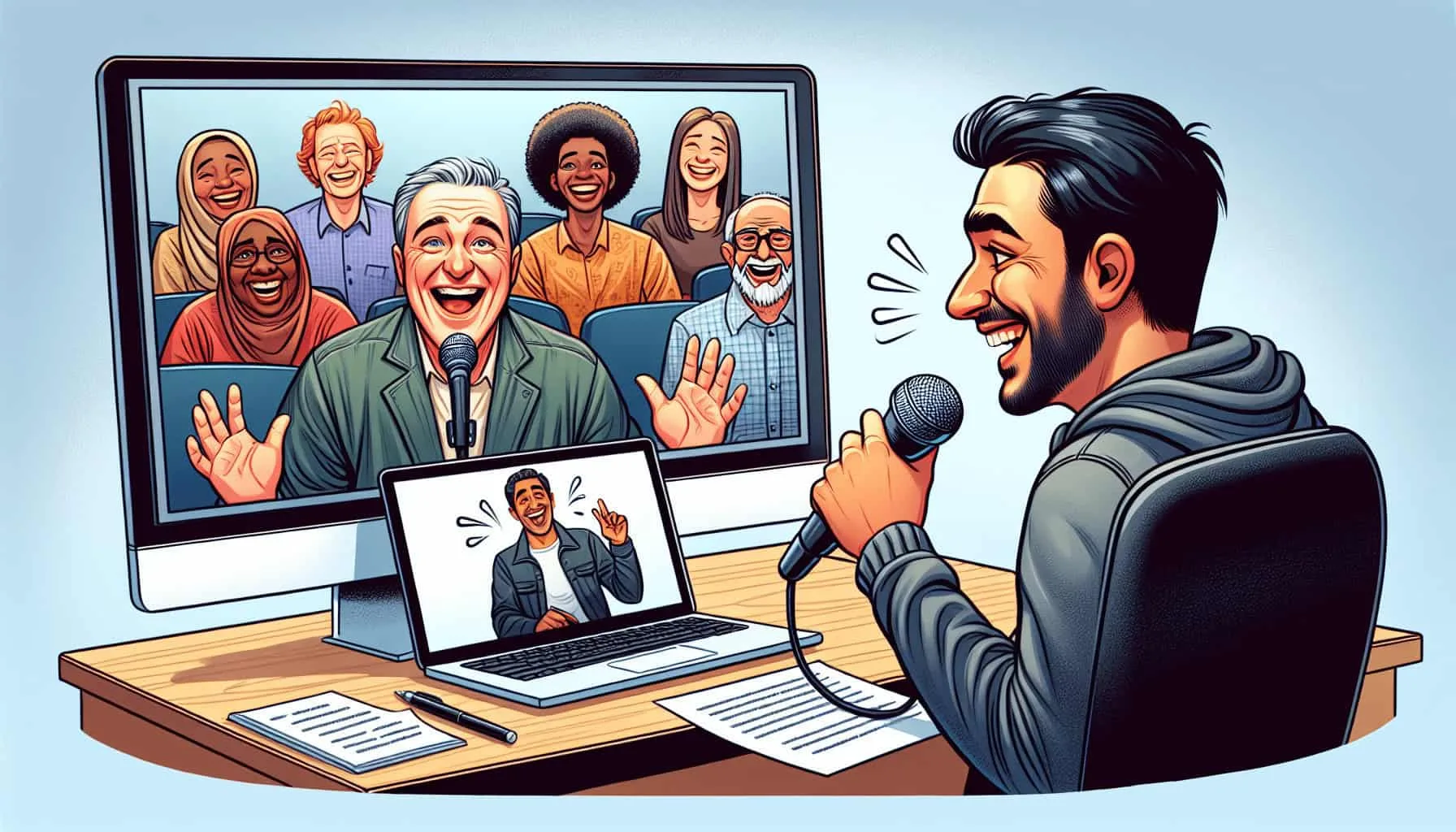 Virtual Comedy Writing