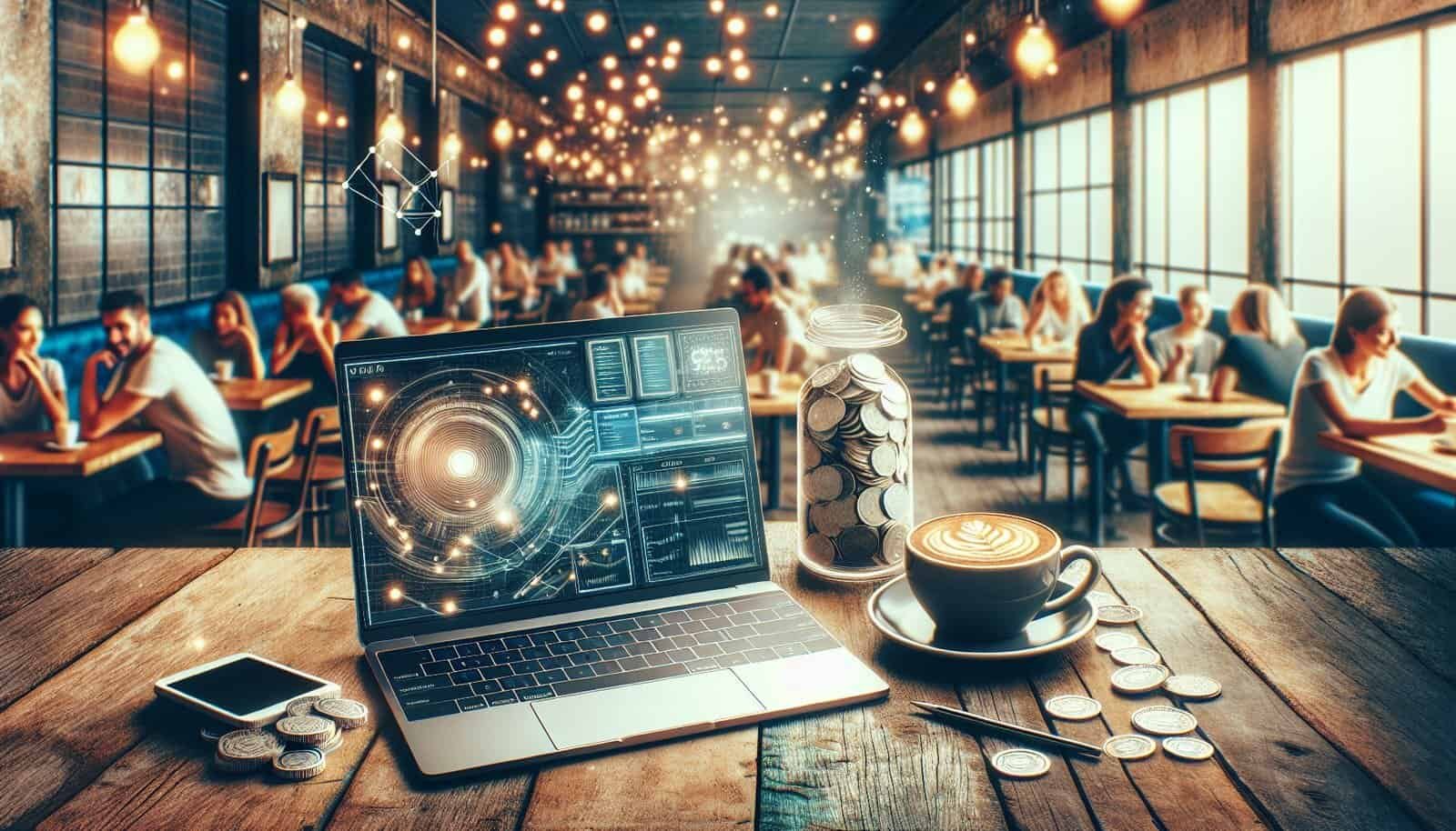 Barista Earning Passive Income Selling Notion Templates